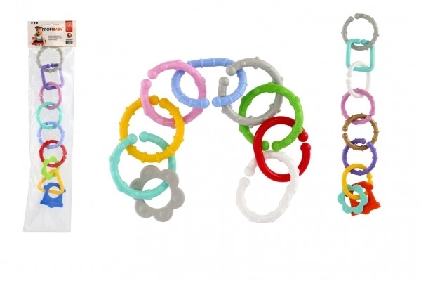 Łańcuch/bariera 8 kształtów plastik w woreczku 11x48x3cm 0m+