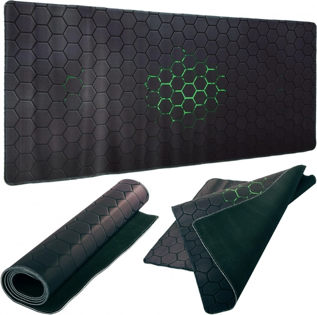 Gamingowa podkładka pod mysz XL 80 × 30 cm z sześciokątnym wzorem