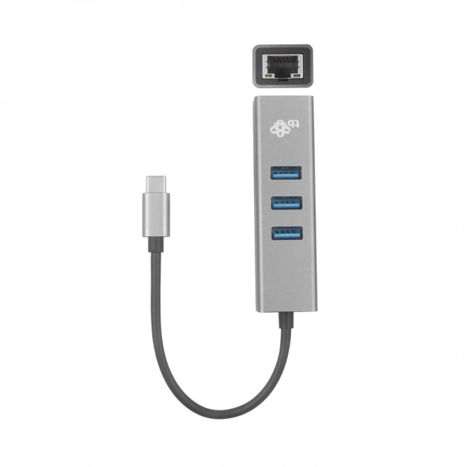 Adapter USB-C z RJ45 + 3x porty USB-A - 1000 Mb/s