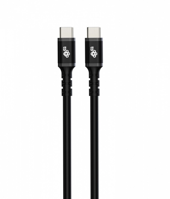 USB C - USB C silikonowy kabel 1m czarny