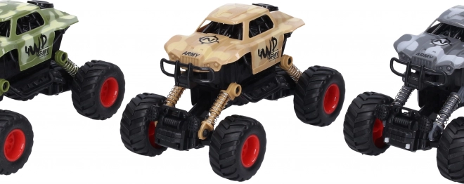 Terenowe auto na naciąg 15 cm z zawieszeniem