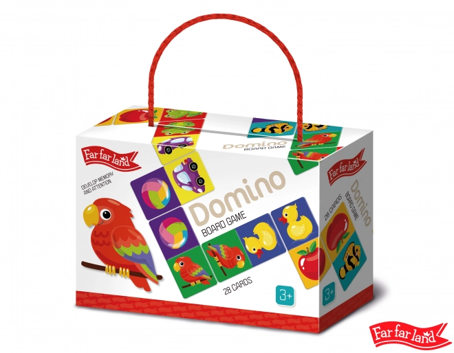 Domino Far Far Land kolorowe z obrazkami