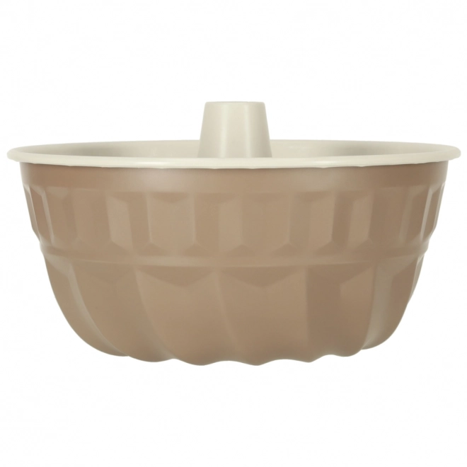 Okrągła forma do ciasta z rękawem do pieczenia muffinów 22 cm brązowa