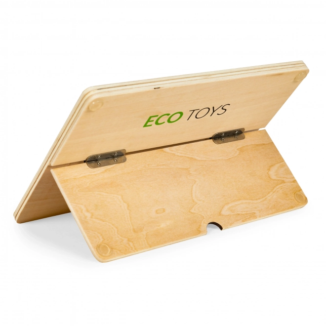 Drewniany edukacyjny tablet, magnetyczna tablica ECOTOYS