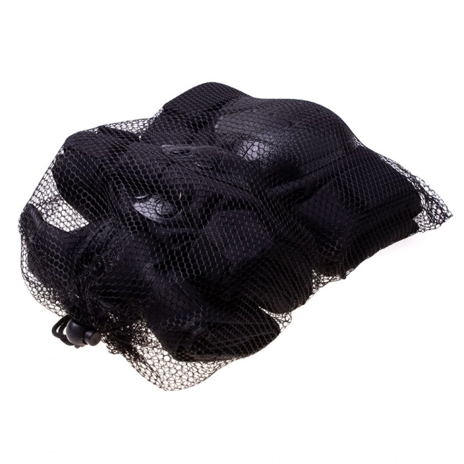 Kask + ochraniacze do jazdy na rolkach, deskorolce, rowerze - niebieski i czarny, rozmiar M