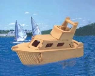 Woodcraft drewniane puzzle 3D Jacht