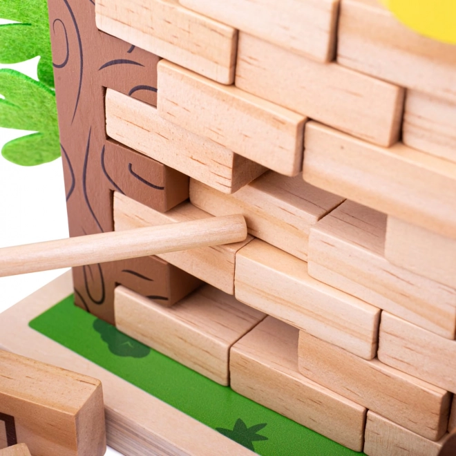 Bigjigs Toys Drewniana gra motoryczna Kosmiczne dżungla