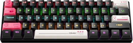 Klawiatura gamingowa Onikuma G55 61‑klawiszowa RGB (czarna)