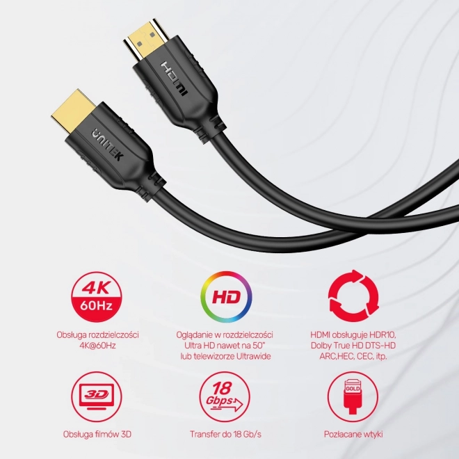 Kabel HDMI Unitek 20m 4K 60Hz