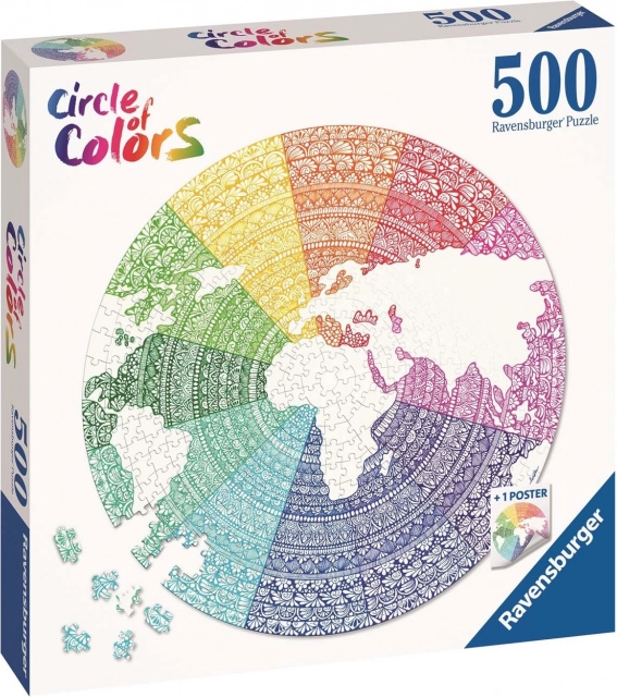 Ravensburger puzzle Mandala krąg kolorów 500 elementów