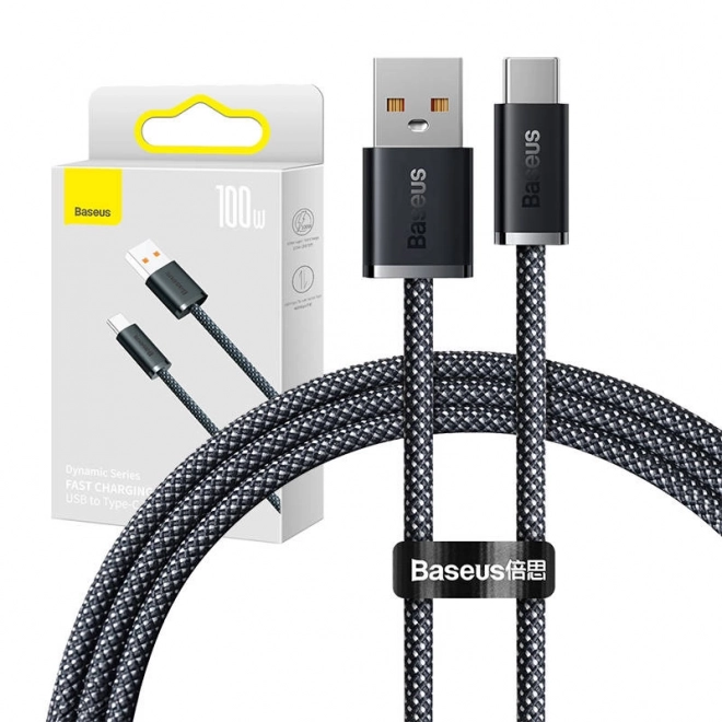 Kabel USB na USB-C Baseus serii Dynamic, 100 W, 1 m (szary)