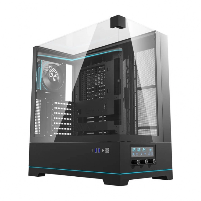 Obudowa komputerowa Darkflash DY450 PRO z wentylatorem czarna