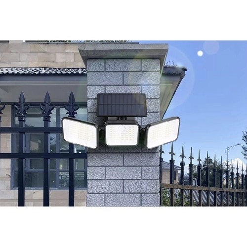 Solarná lampa ogrodowa 180 LED z czujnikiem ruchu i zmierzchu