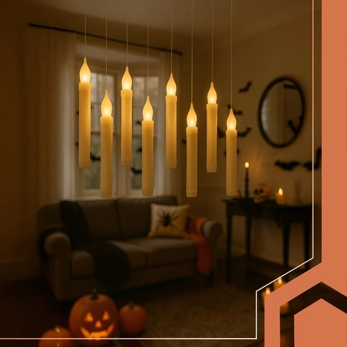 Efekt unoszenia i ciepłe, migoczące światło