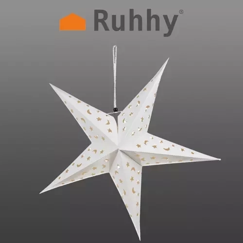 Świecąca papierowa gwiazda LED 50 cm