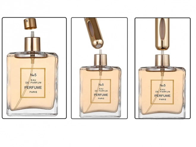 Podróżny rozpylacz z atomizerem perfum 5ml dozownik perfum – złoty