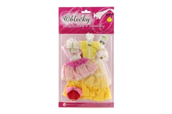 Ubranka z akcesoriami dla lalek 2 sztuki