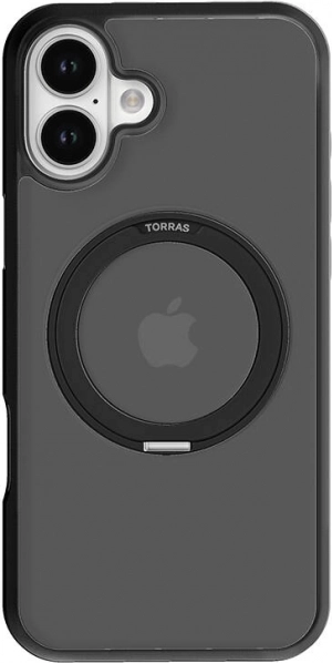 Torras Ostand Pro etui do iPhone 16 Plus – czarny