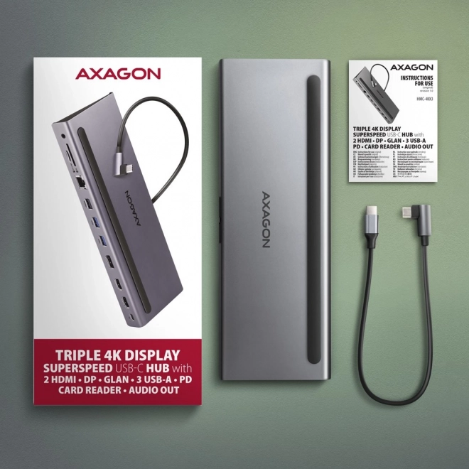 Wieloportowy hub USB-C 11w1 5Gbps