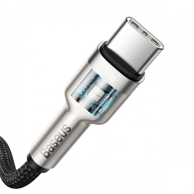 Kabel USB-C do USB-C Baseus Cafule 100W, 2m czarny