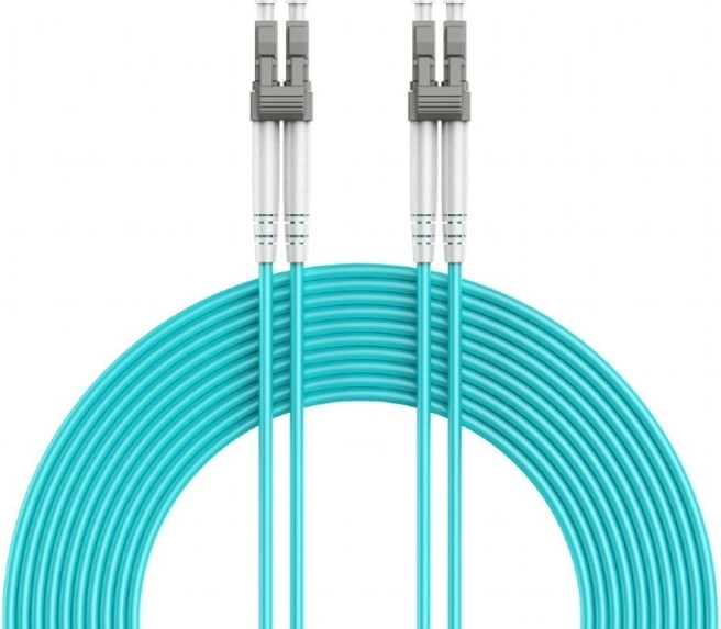 Wielomodowy duplexowy kabel światłowodowy OM4 LC/LC 15 m
