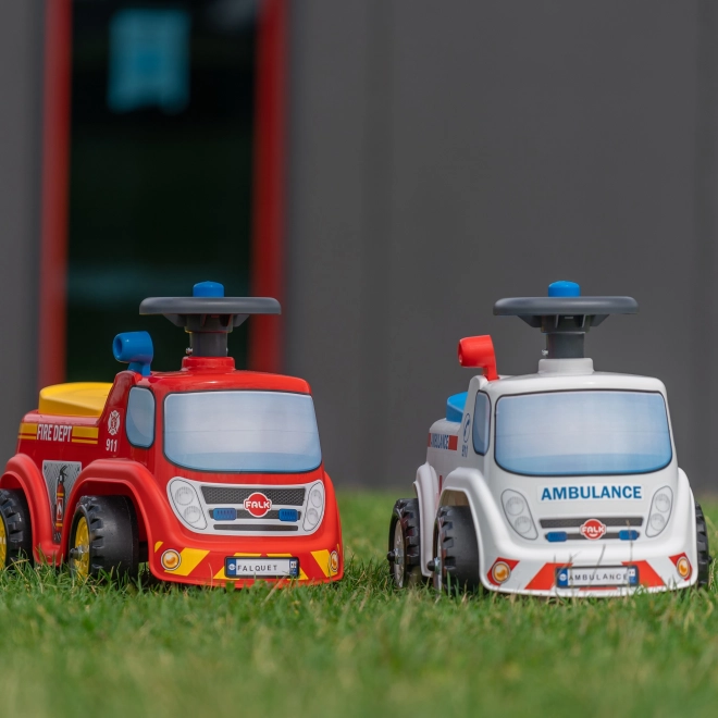FALK Jeździk Ambulans z otwieranym siedzeniem i klaksonem na kierownicy