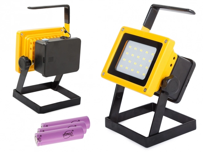 Przenośna ładowalna lampa LED z halogenem 100W