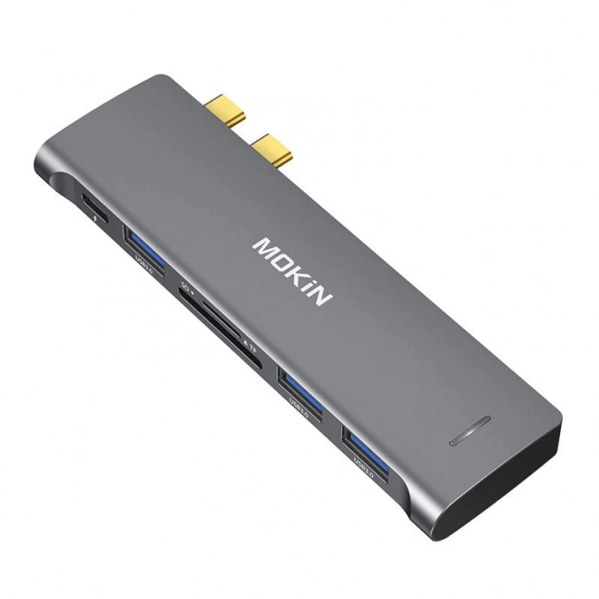 Hub USB-C 6v2 pro MacBook srebrny