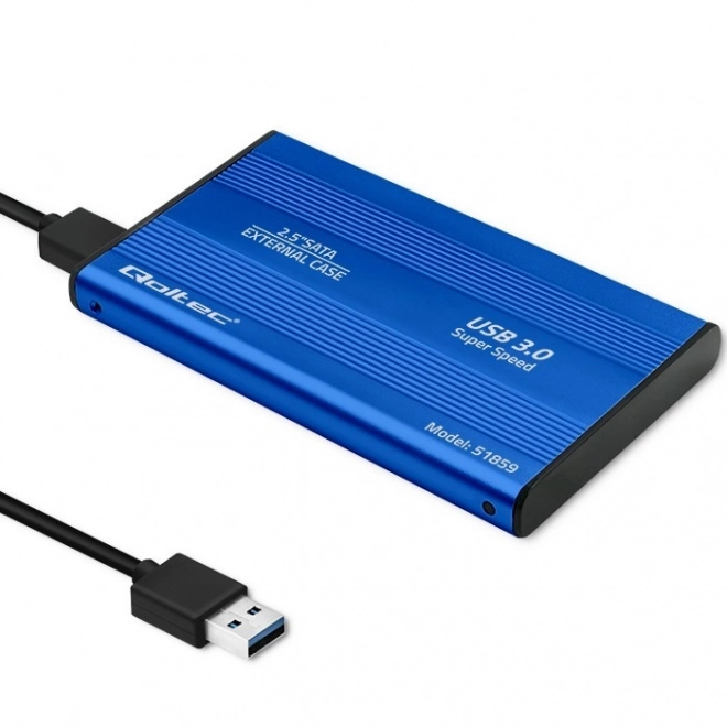 Zewnętrzna obudowa na HDD/SSD 2.5" SATA3 USB 3.0 Niebieska
