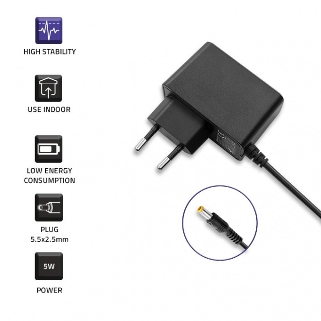 Adapter wtykowy Qoltec 5W