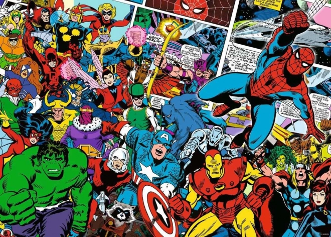 Puzzle 1000 elementów Wyzwane Marvel