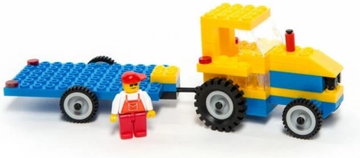 Klocki Traktor z Przyczepą 84 szt.