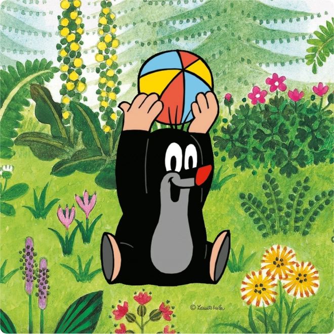 Krecik na łące 3-5 puzzle dla dzieci