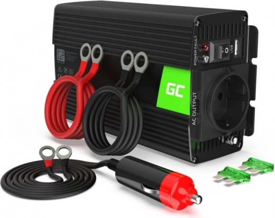przetwornica napięcia Green Cell 12 V na 230 V 300 W (sinusoida modyfikowana)
