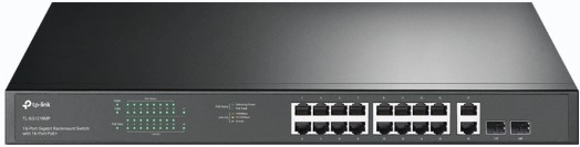 Switch 16 portów GE PoE+ z 2 portami GE i 2 portami SFP