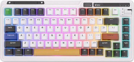 Bezprzewodowa mechaniczna klawiatura Royal Kludge K75 Pro RGB z przełącznikami hot‑swap