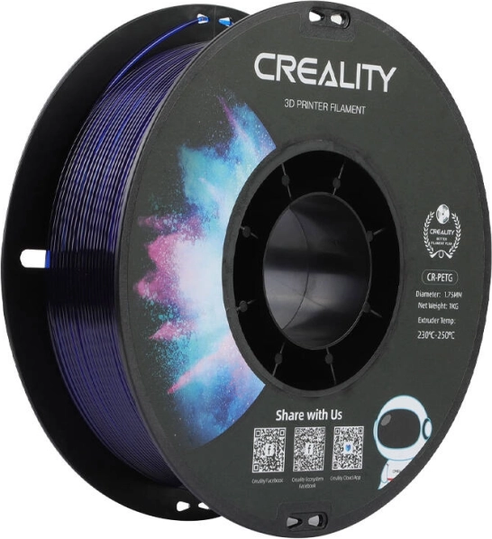 Filament Creality CR-PETG 1,75 mm przezroczysty niebieski 1 kg