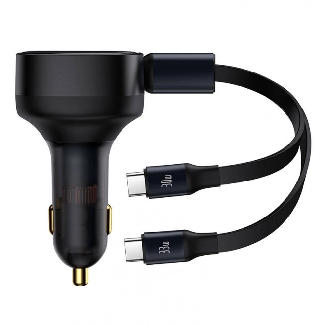Baseus ładowarka samochodowa z kablem USB-C, 33 W