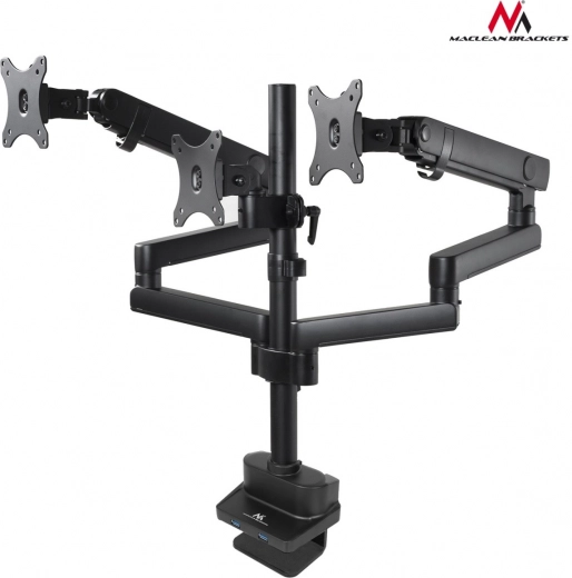 Pełna ergonomia dla trzech ekranów