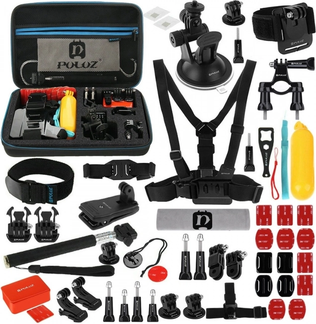 Puluz ultimate combo set 53 w 1 do kamer sportowych