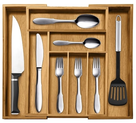 Bambusowy organizator kuchenny do szuflady Ruhha 19189