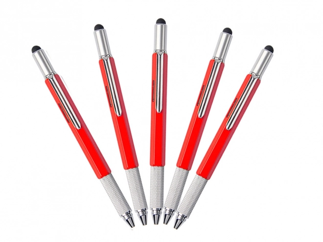 Wielofunkcyjne pióro multitool 6w1 z poziomicą
