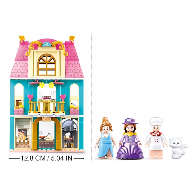Sluban Girls Dream Village M38-B0875 Dwupiętrowy dom z poddaszem