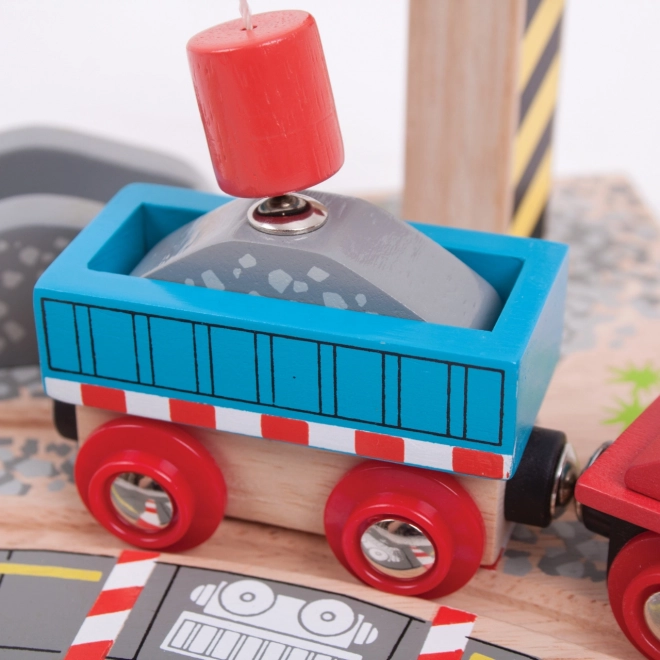 Bigjigs Rail Dźwig z żwirem