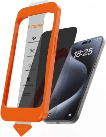 Szkło hartowane TORRAS Install Master do iPhone 16