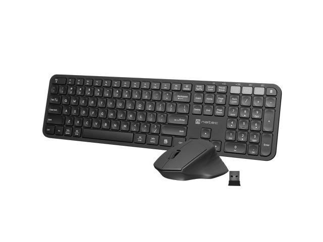 Bezprzewodowy zestaw klawiatury i myszy Natec Octopus 2 Bluetooth + 2.4GHz