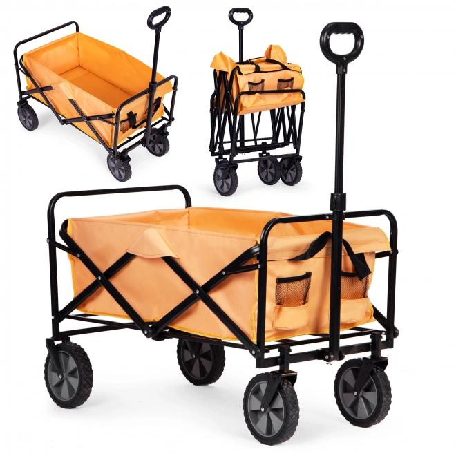Składany wózek transportowy MultiGarden 47x105 cm, pomarańczowy