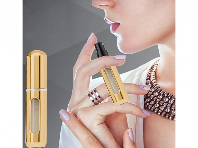 Podróżny rozpylacz z atomizerem perfum 5ml dozownik perfum – złoty