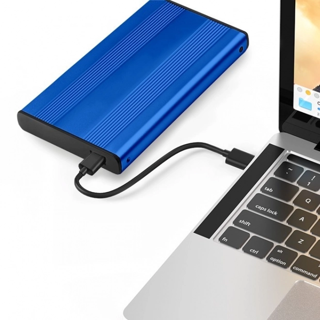 Zewnętrzna obudowa na HDD/SSD 2.5" SATA3 USB 3.0 Niebieska