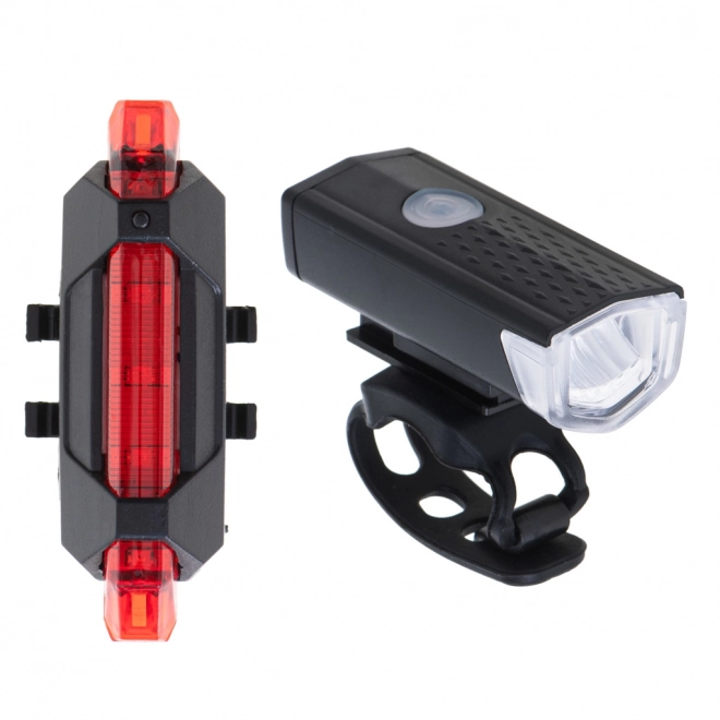 Zestaw świateł rowerowych LED USB